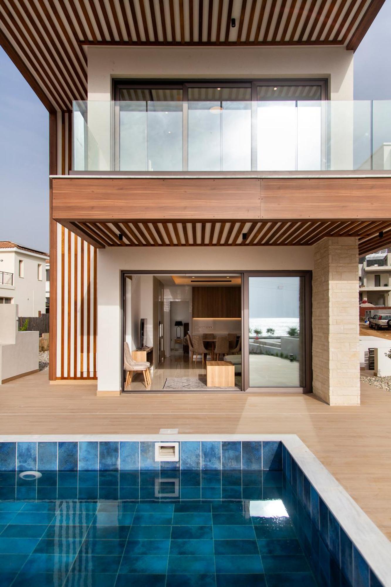 Santa Barbara Seafront Villas W Jacuzzi Pool Paphos Extérieur photo